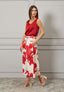 Pantalone gonna stampa floreale