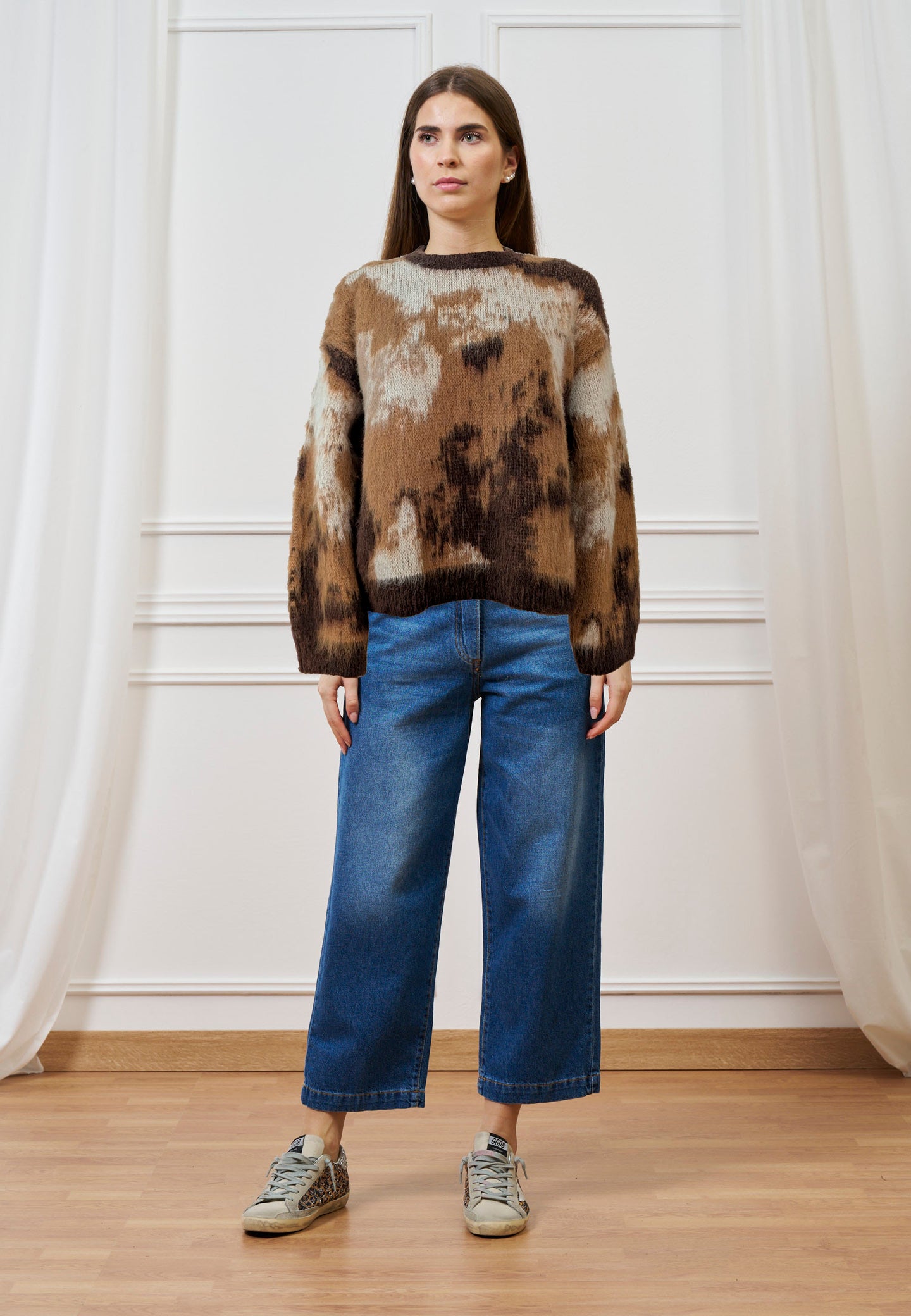 Maglia jacquard degradé