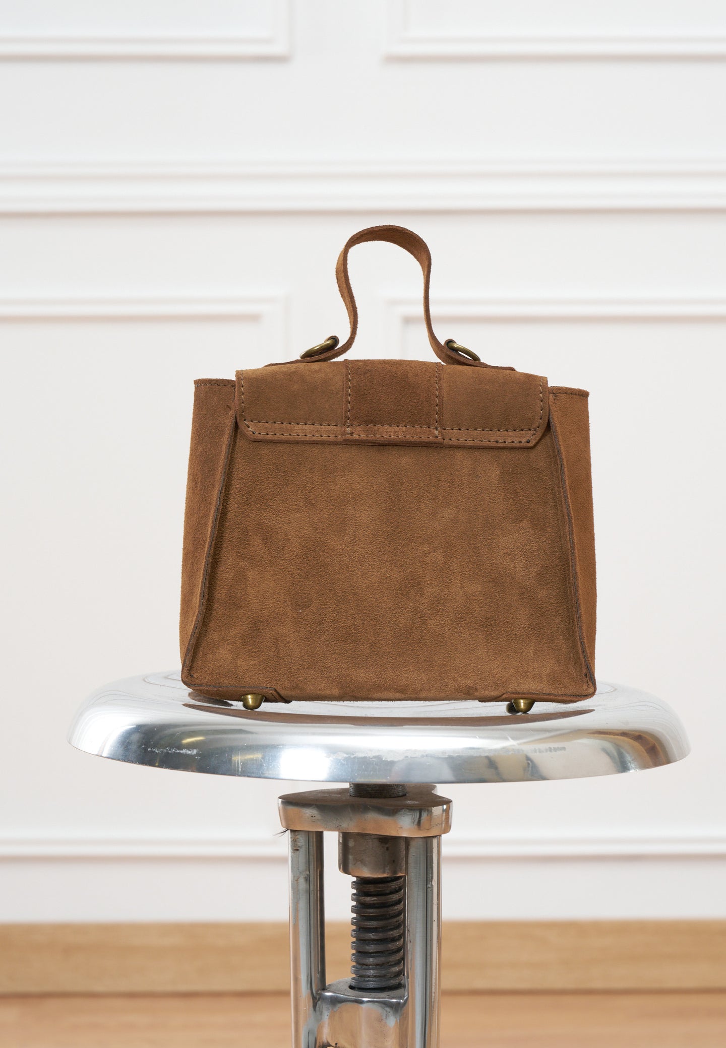 Borsa cubetto scamosciata