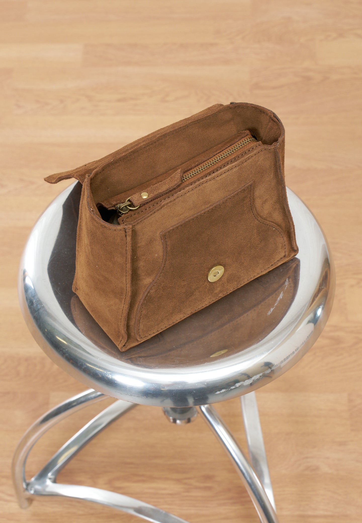 Borsa cubetto scamosciata