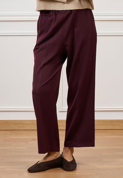 Pantalone cropped con elastico