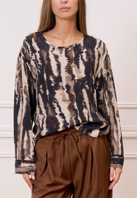 Blusa fantasia dettagli polsi