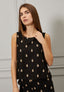 Blusa misto lino con ricami