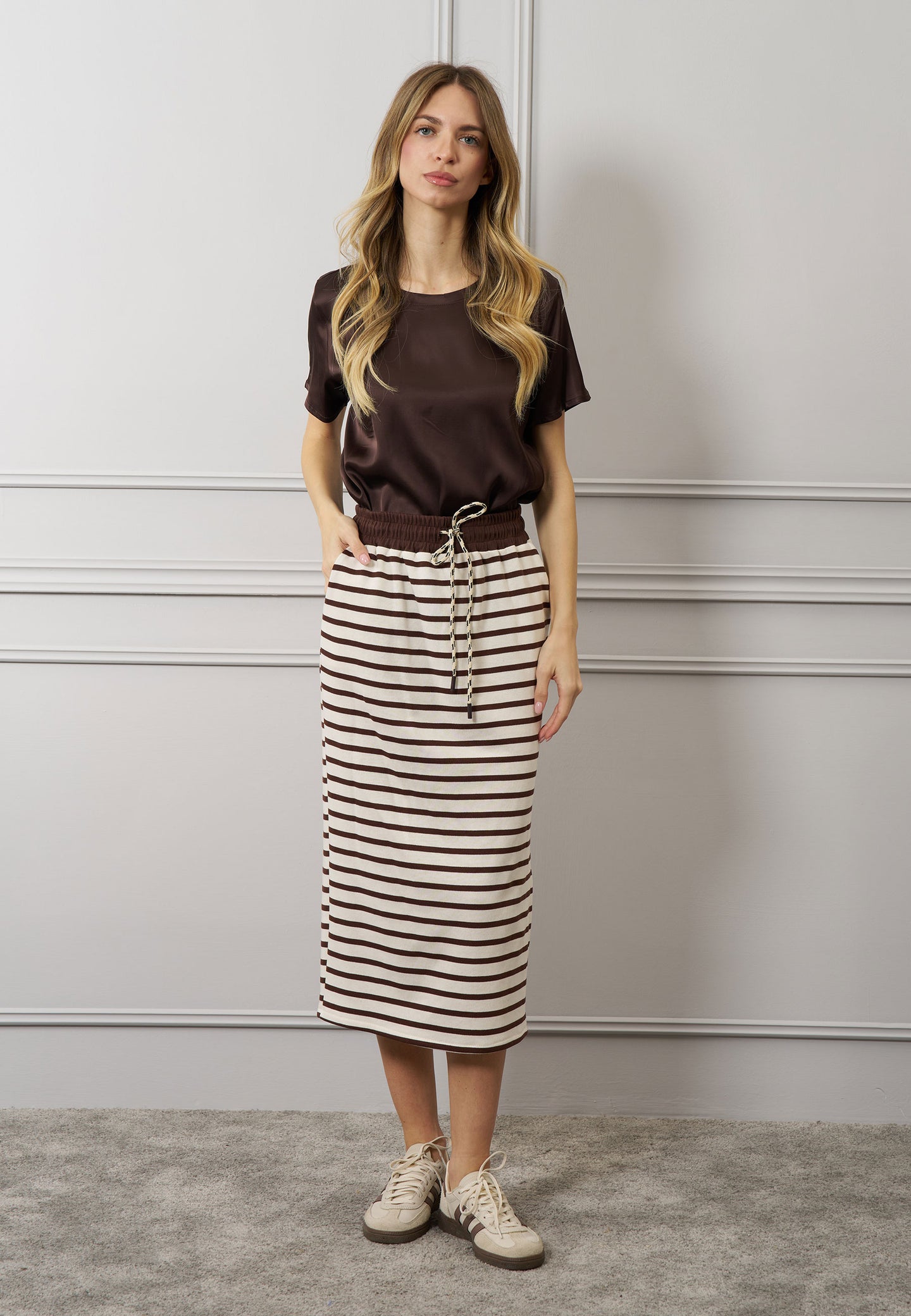 Blusa raso girocollo
