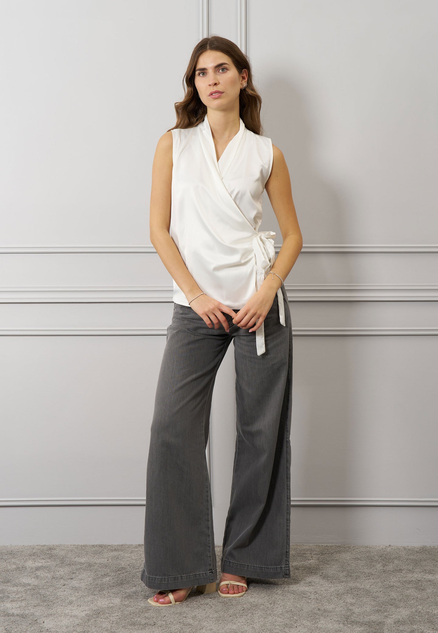 Blusa raso incrociata