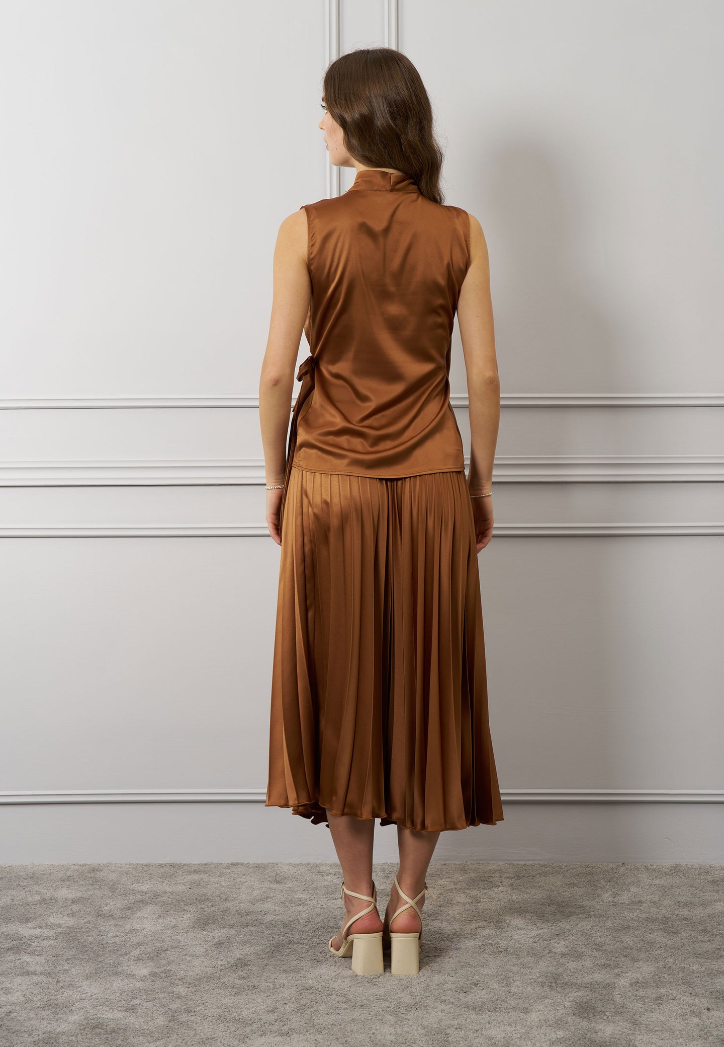Blusa raso incrociata