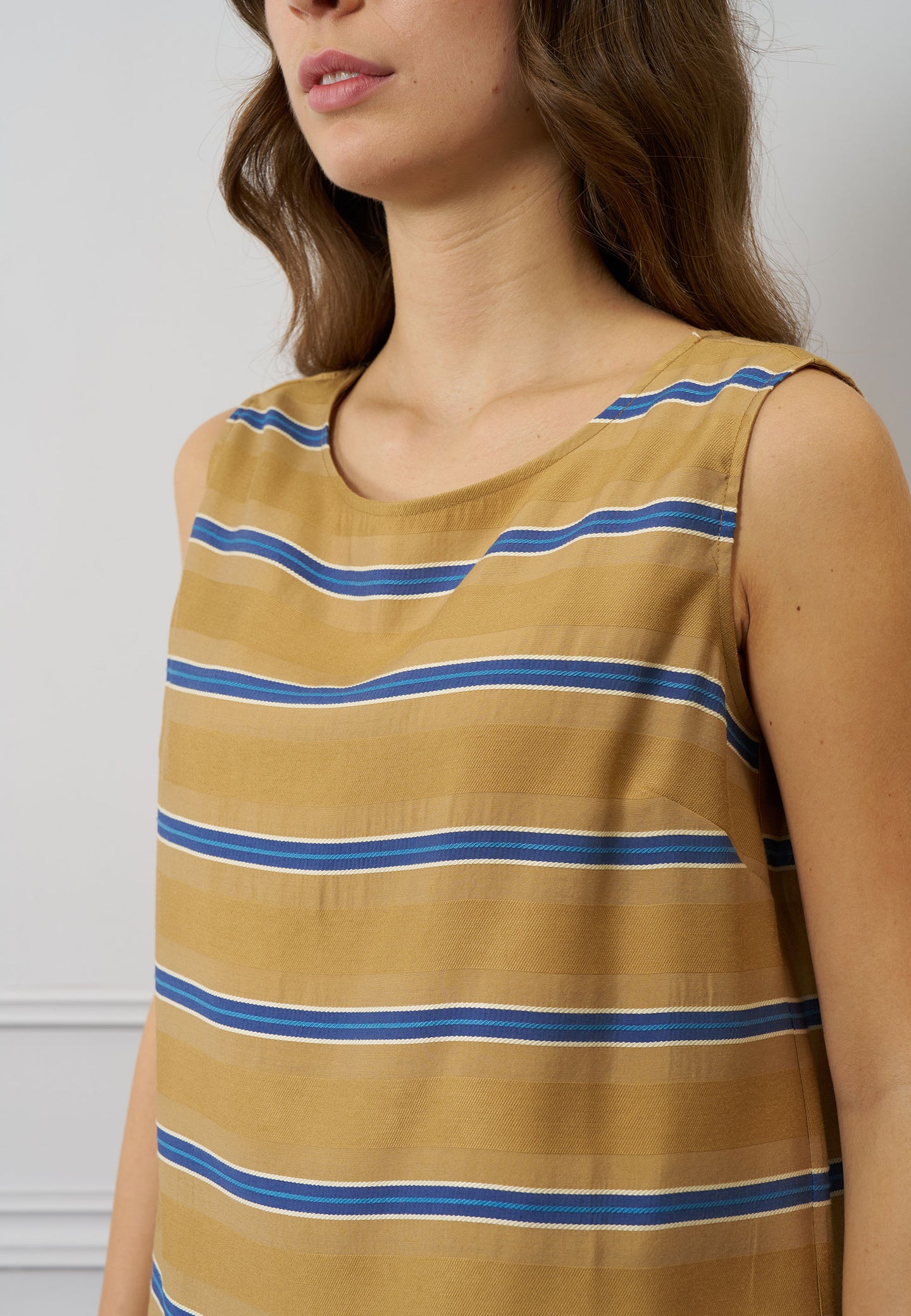 Blusa righe scollo dietro