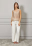 Blusa smanicata lacci retro