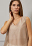 Blusa smanicata lacci retro
