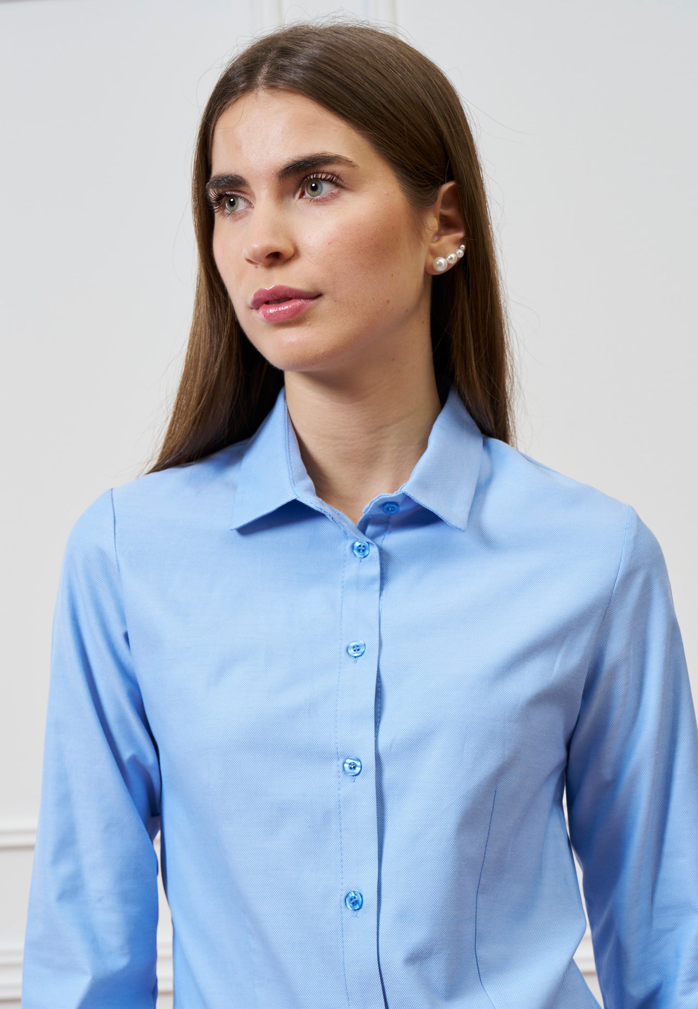 Camicia classica oxford - CELESTE