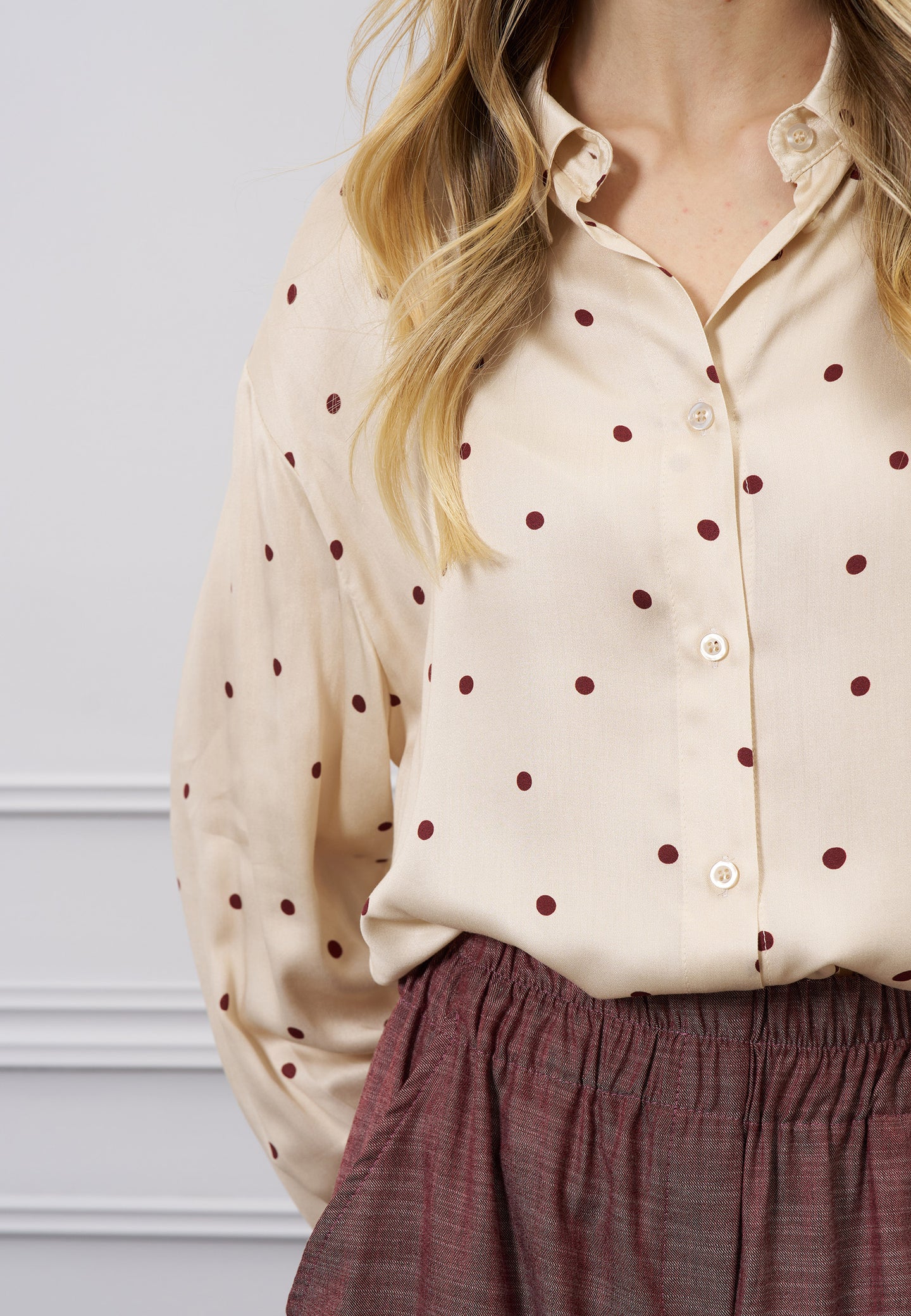 Camicia a pois