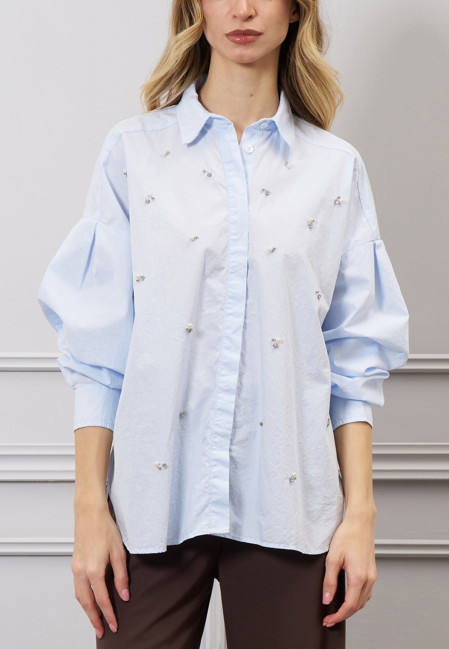 Camicia applicazioni frontali