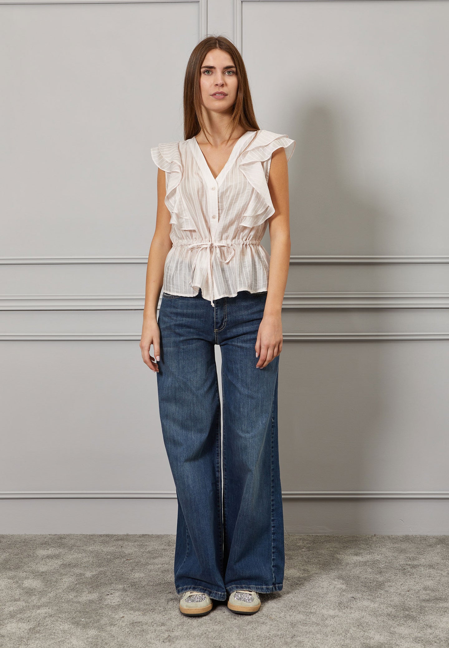 Camicia con rouches