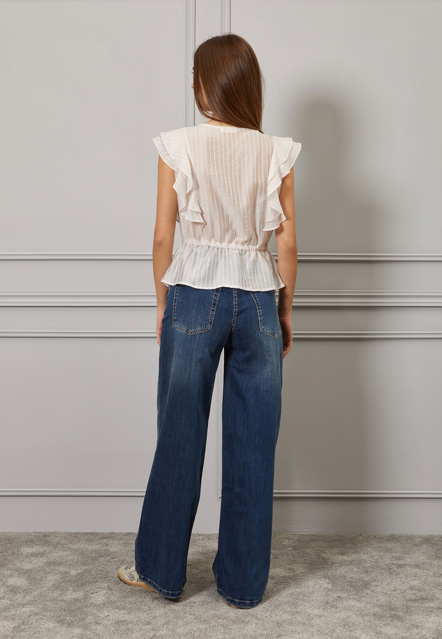 Camicia con rouches