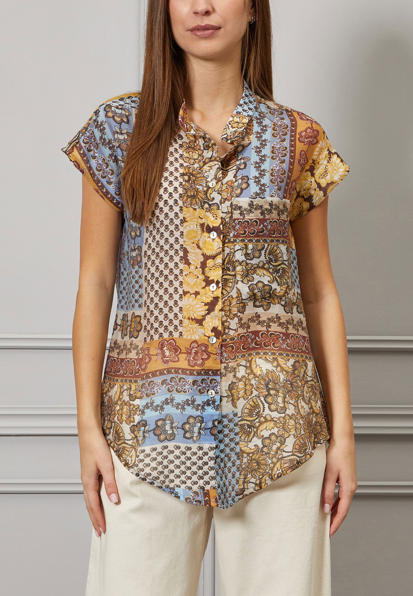 Camicia fantasia patchwork