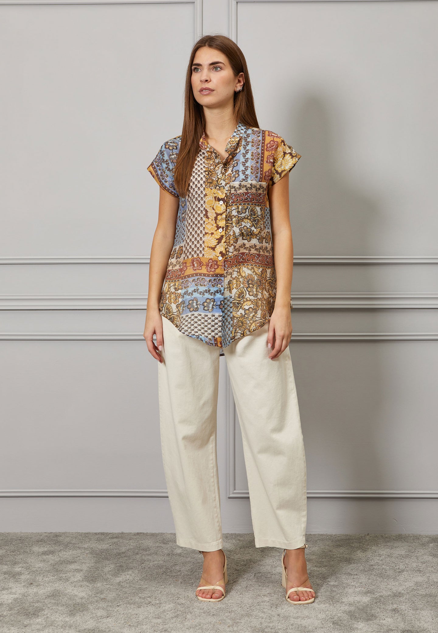 Camicia fantasia patchwork