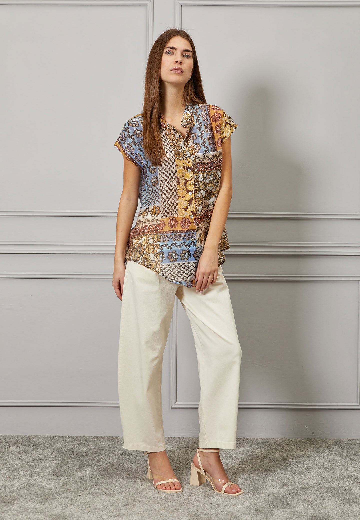 Camicia fantasia patchwork