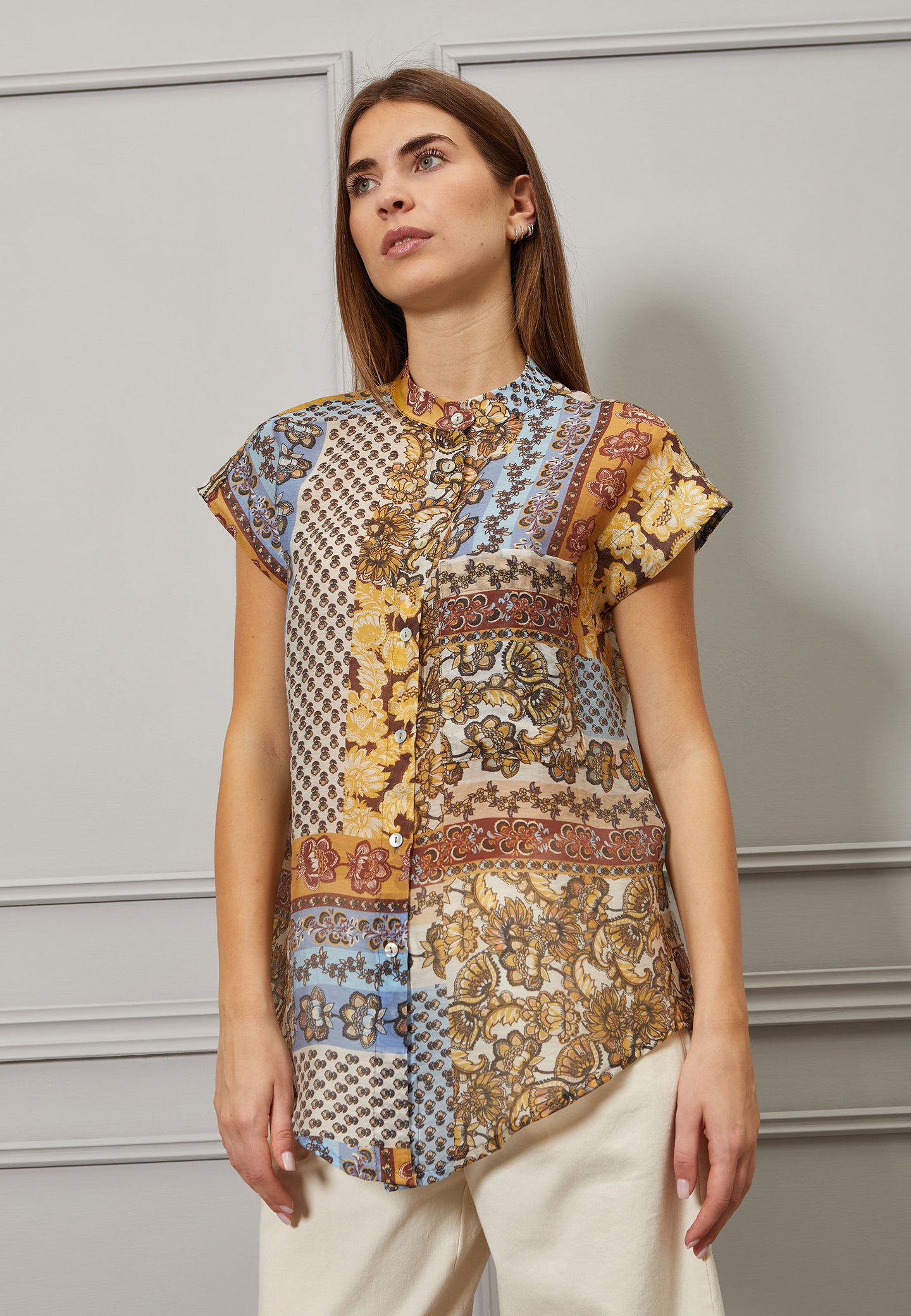 Camicia fantasia patchwork