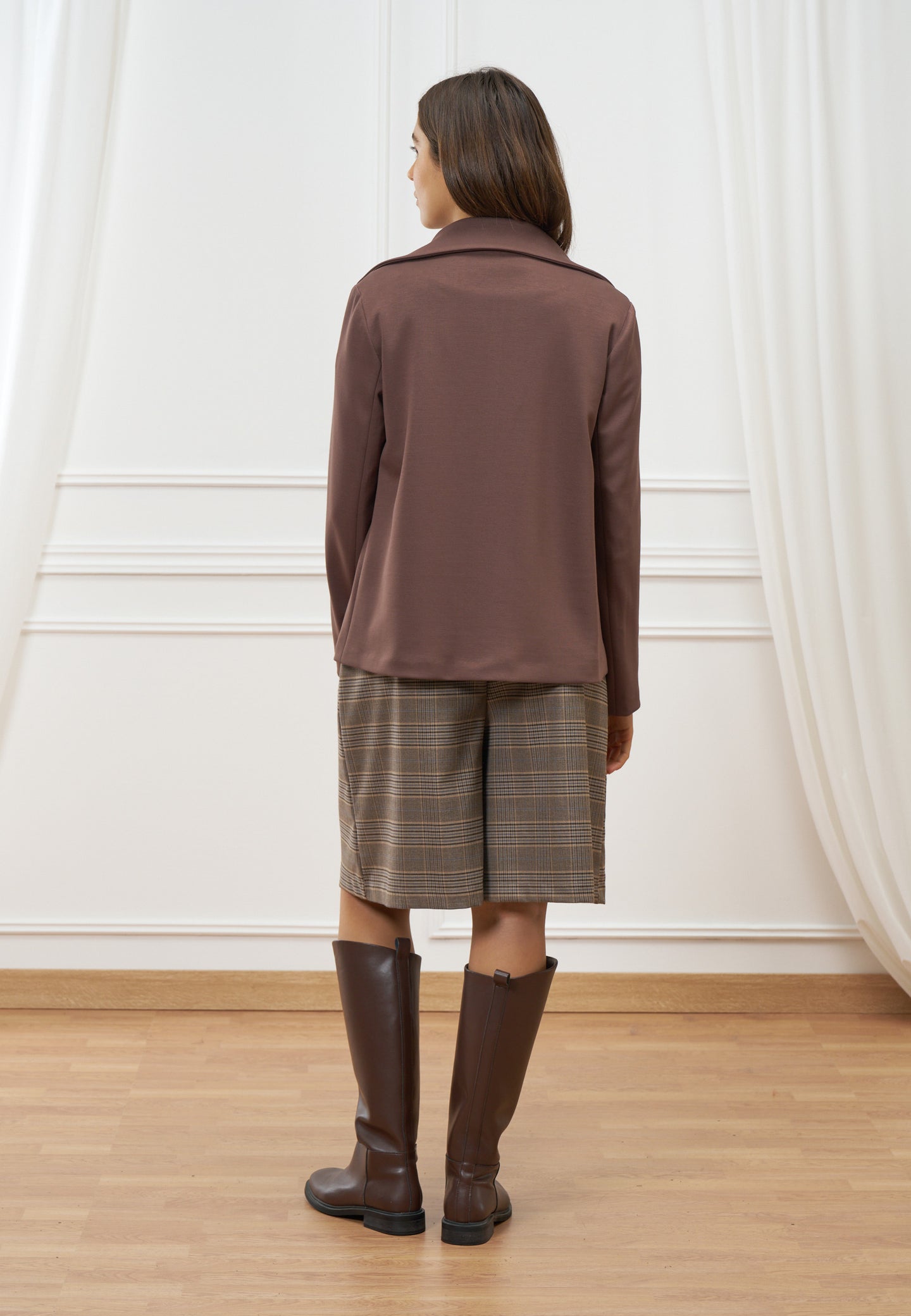 Cappotto caban in tessuto tecnico