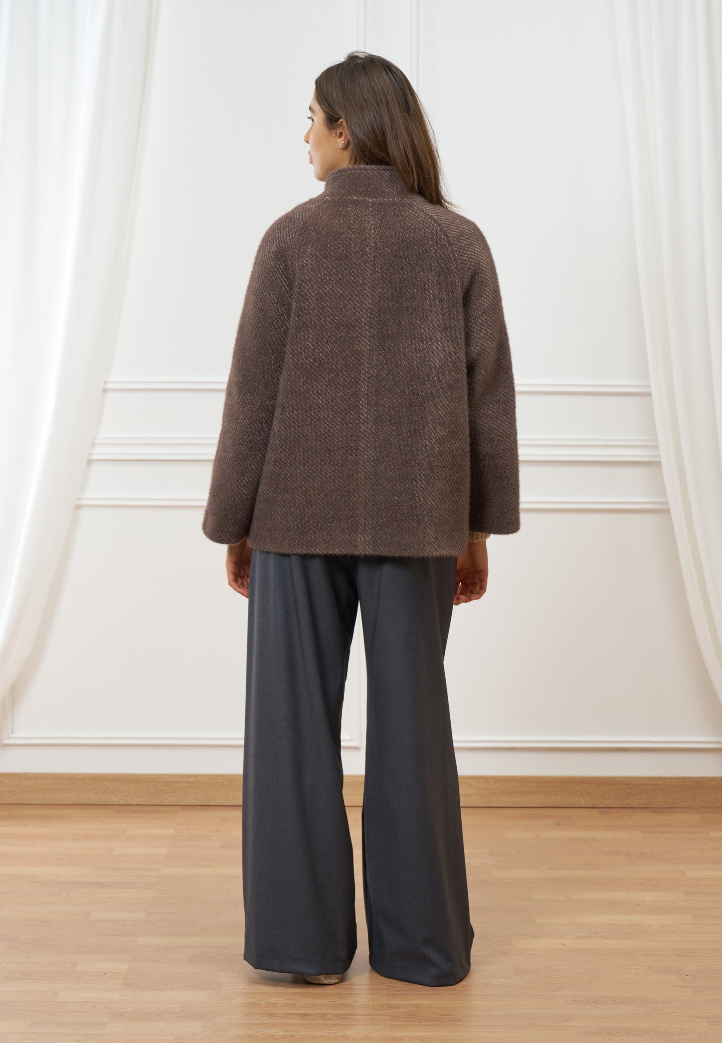 Cappotto corto monopetto