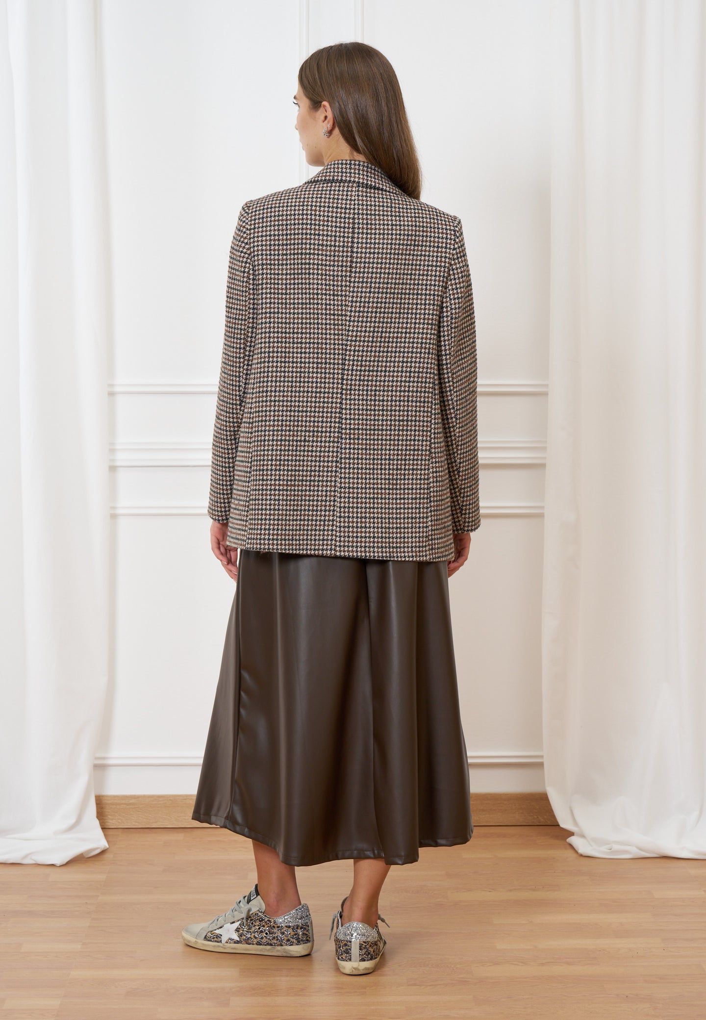 Cappotto corto pied de poule