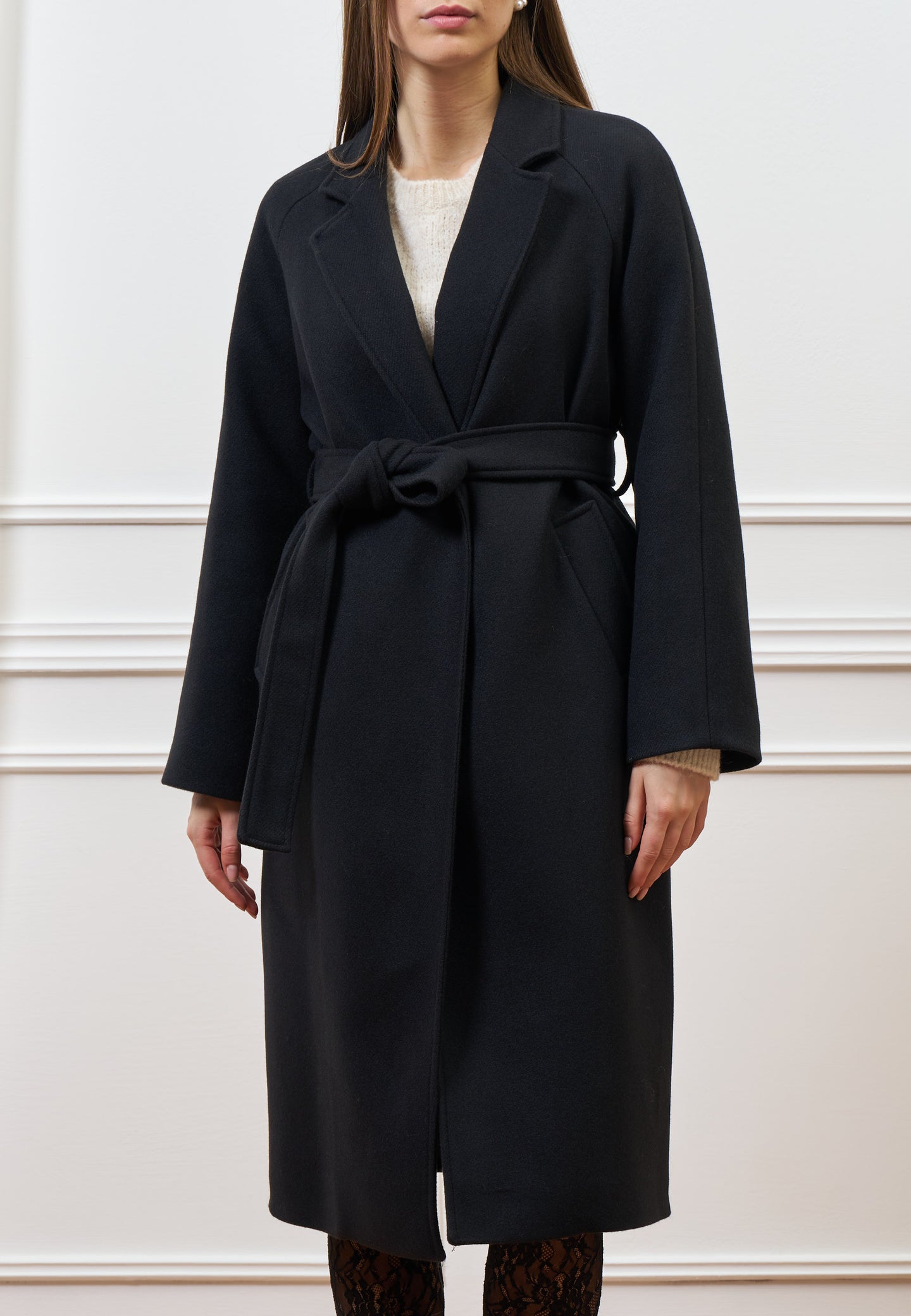 Cappotto lungo con cintura