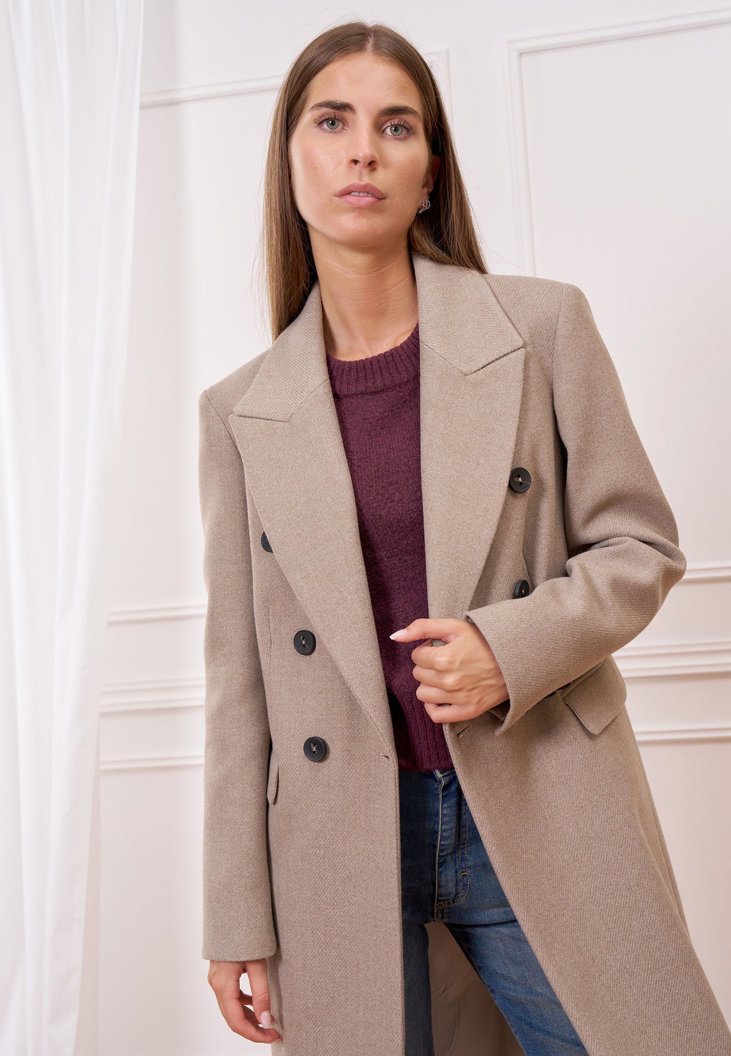 Cappotto lungo doppiopetto