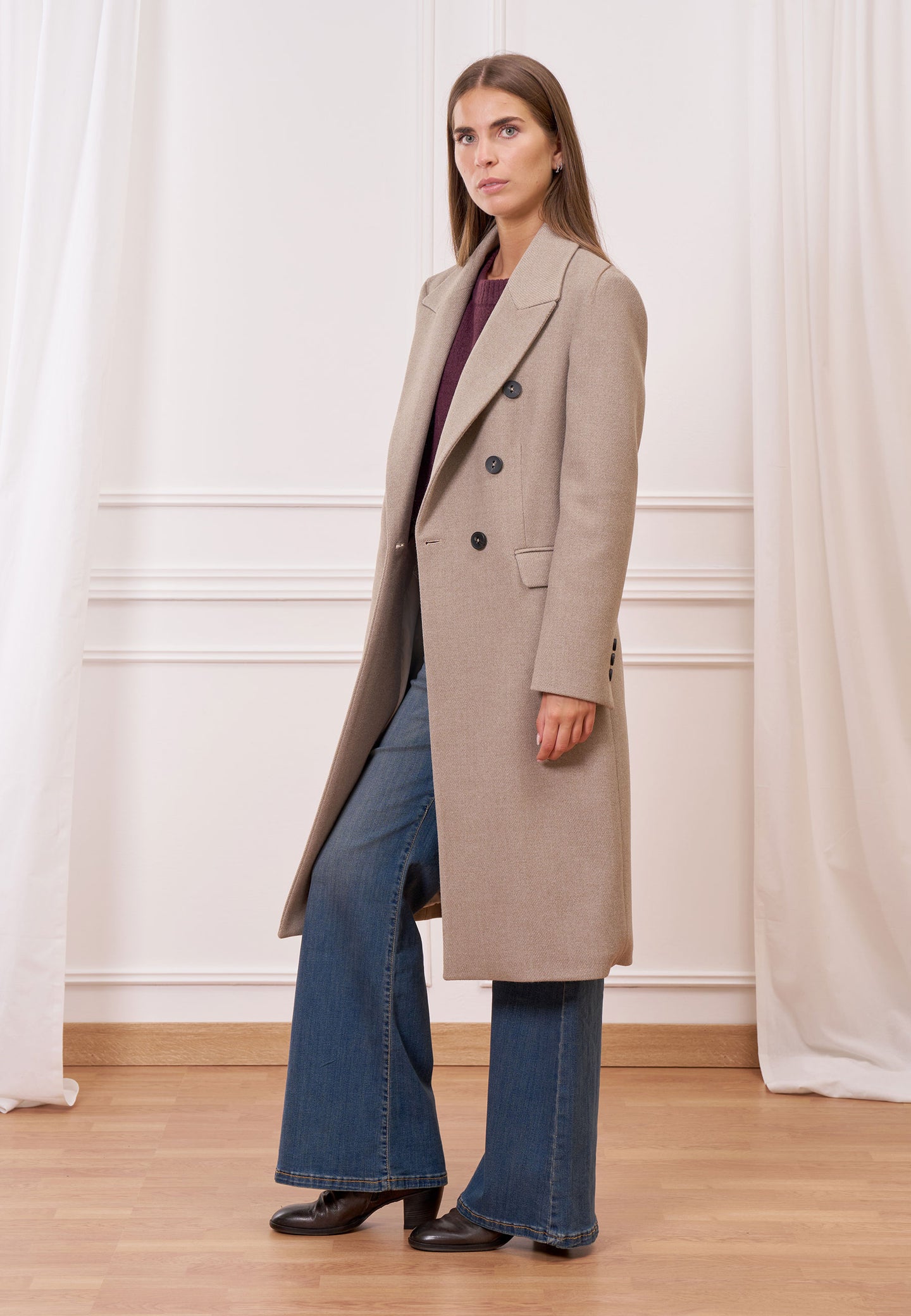 Cappotto lungo doppiopetto