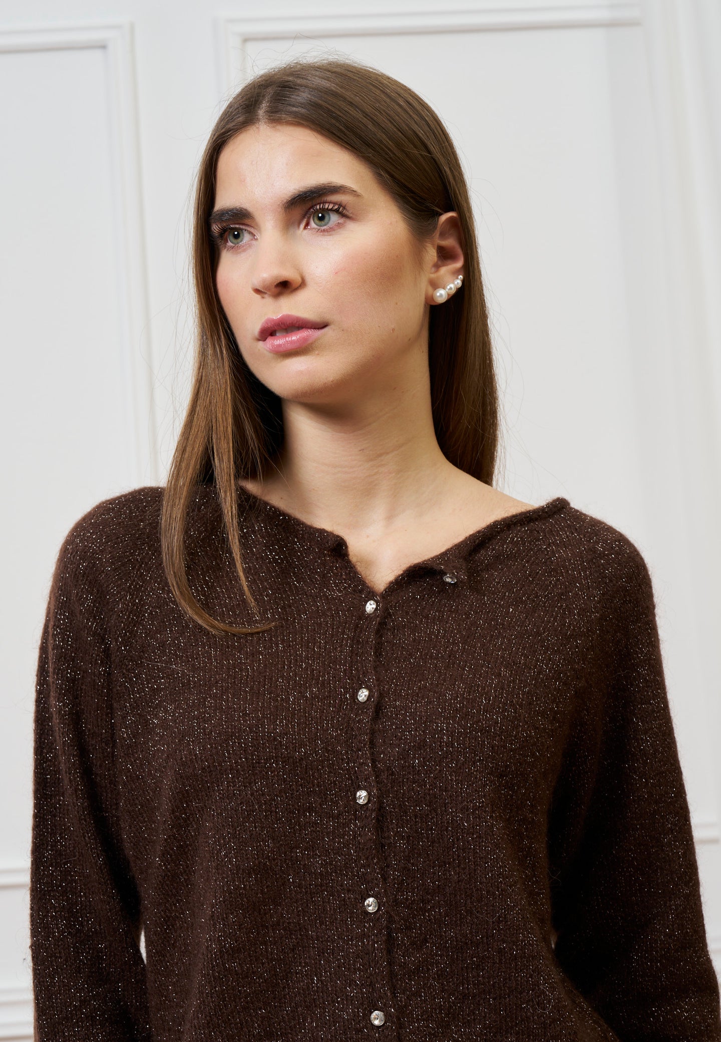 Cardigan bottoni gioiello