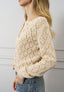 Cardigan corto traforato