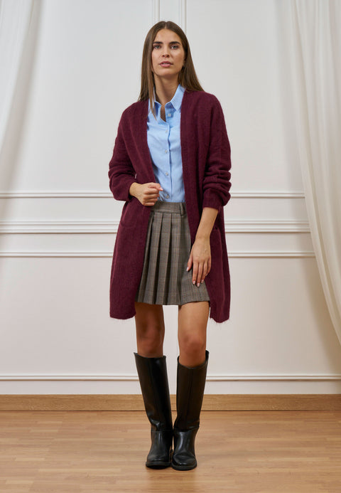 Cardigan lungo aperto