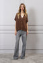 Cardigan over in maglia