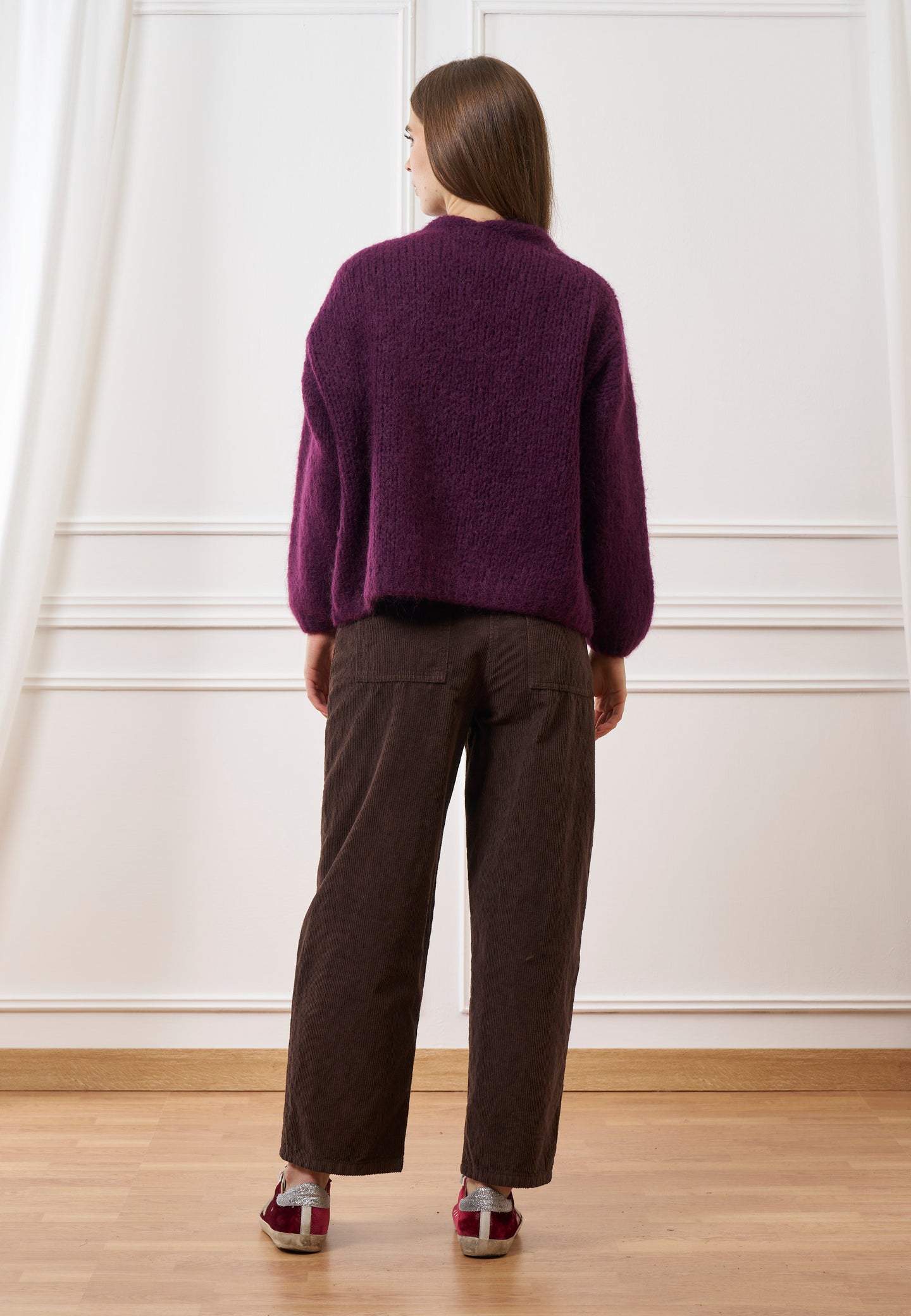 Cardigan over in misto lana