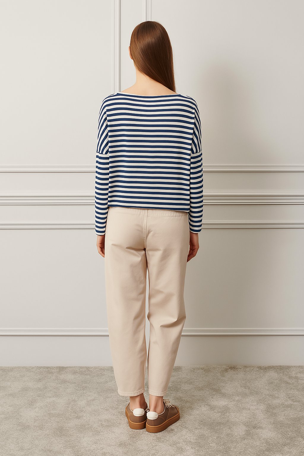 T-shirt over a righe