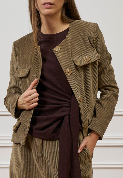 Giacca corta velluto a coste