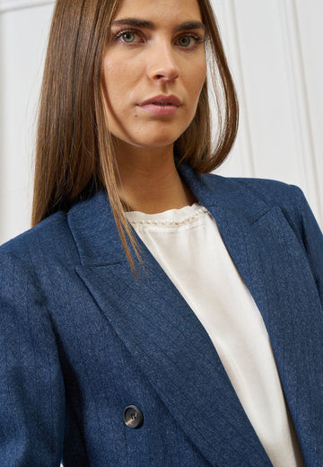 Giacca doppiopetto gessata