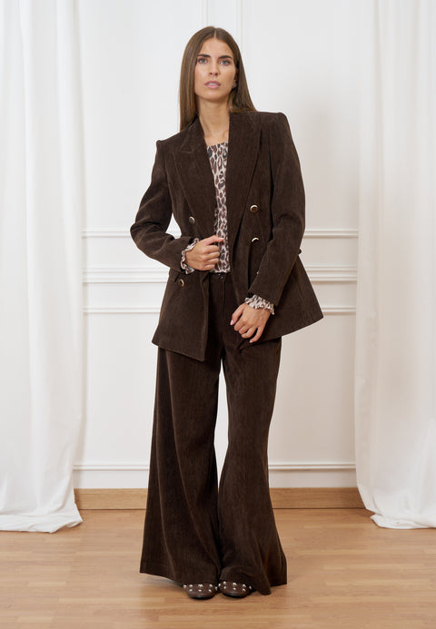 Pantalone ampio in velluto