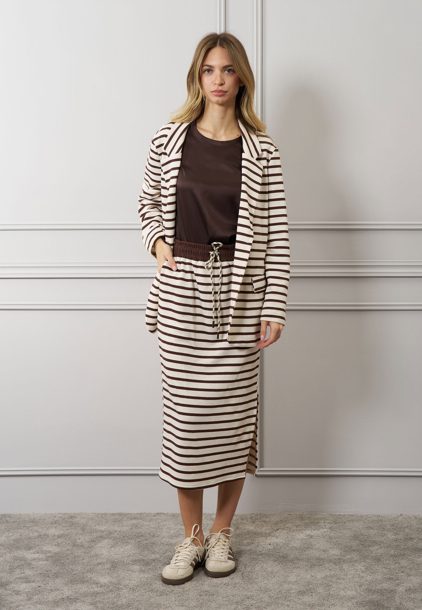Blusa raso girocollo