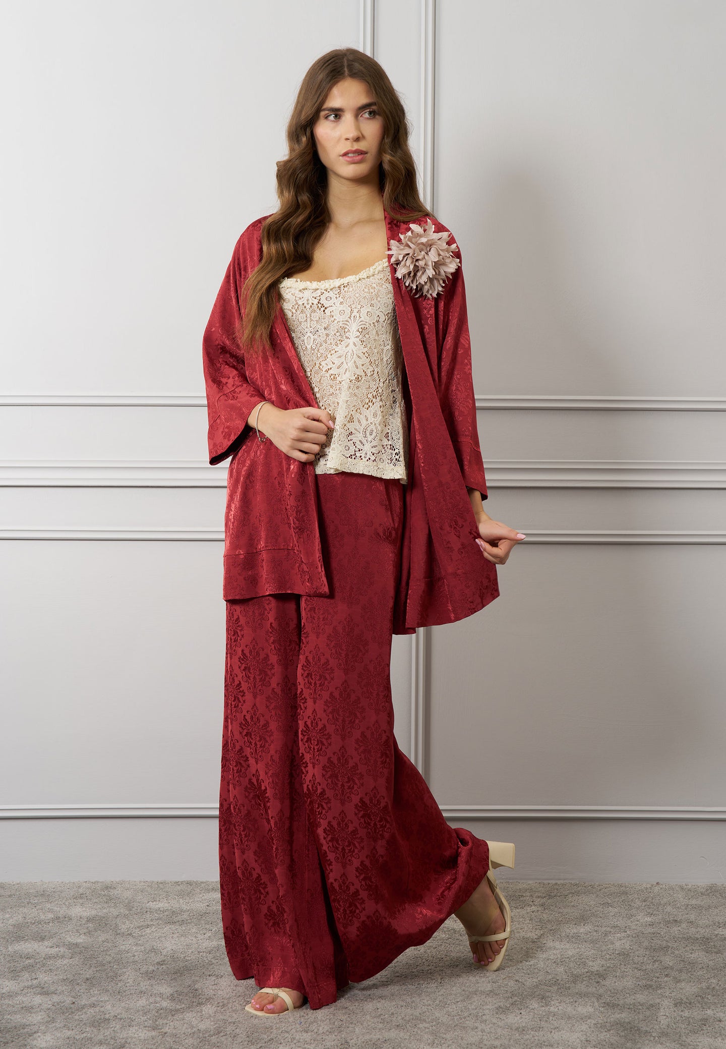 Giacca kimono damascato