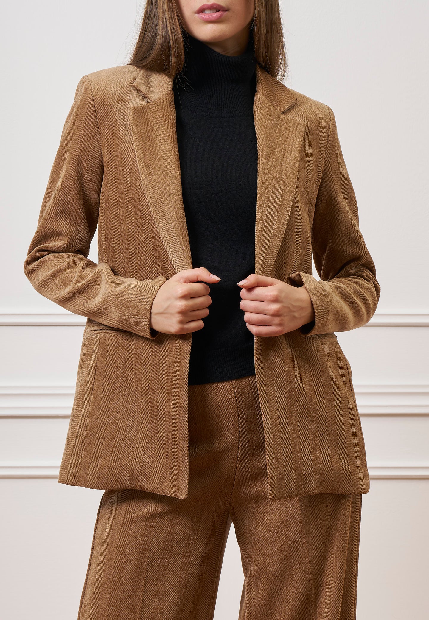 Giacca monopetto in velluto