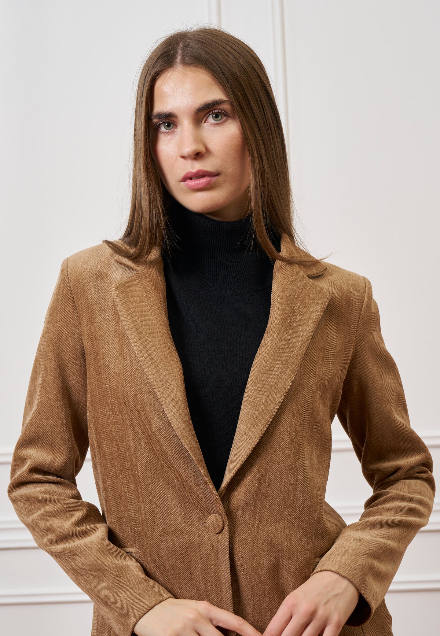 Giacca monopetto in velluto