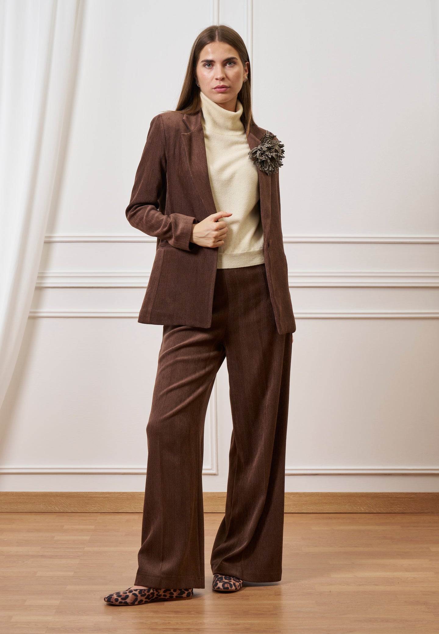 Giacca monopetto in velluto