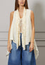 Gilet con inserto in pizzo