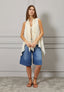 Gilet con inserto in pizzo