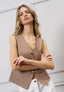 Gilet gessato foderato