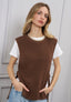 Maglia smanicata con lacci