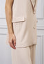 Gilet lungo con spacco dietro