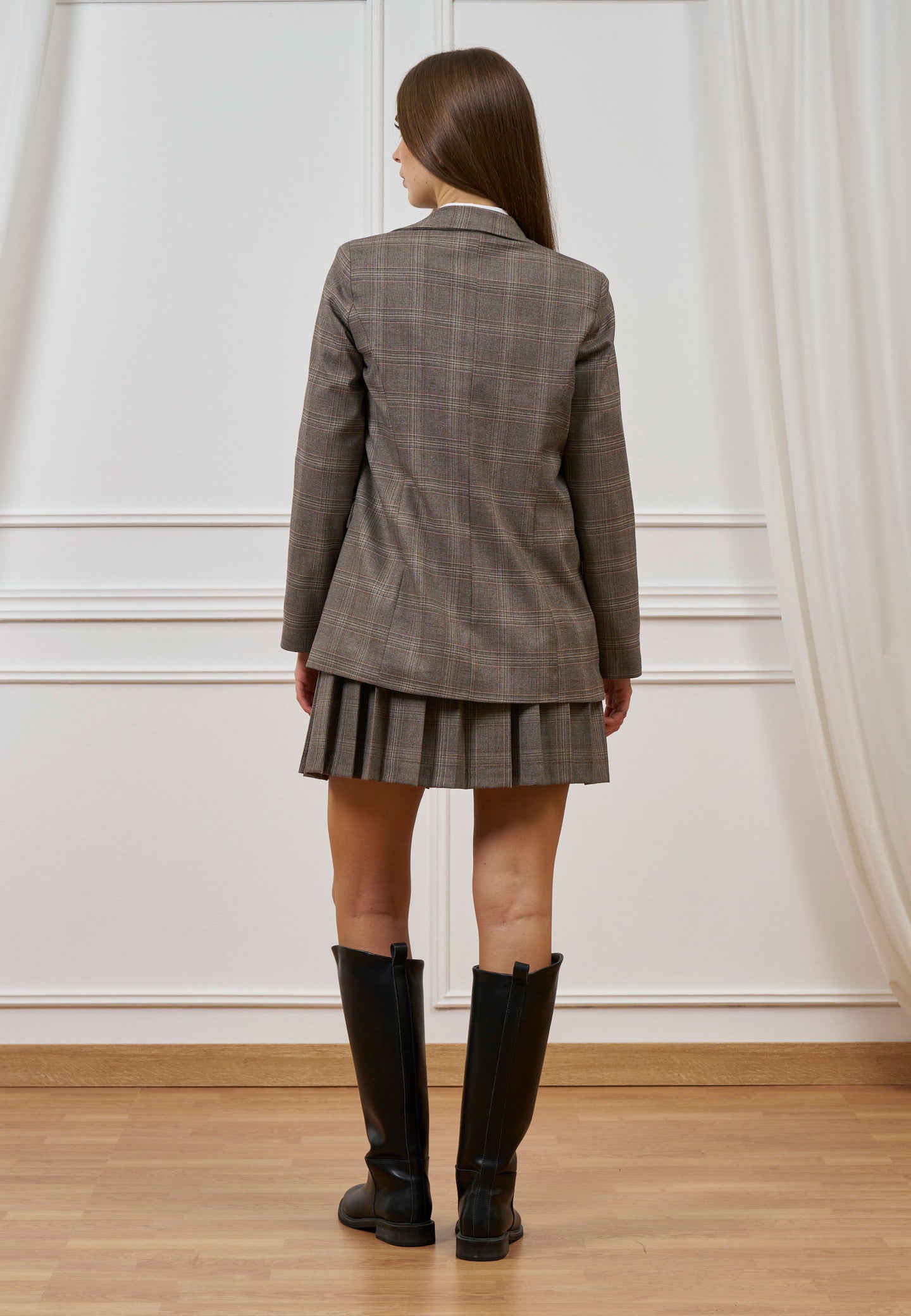 Gonna corta a quadri check