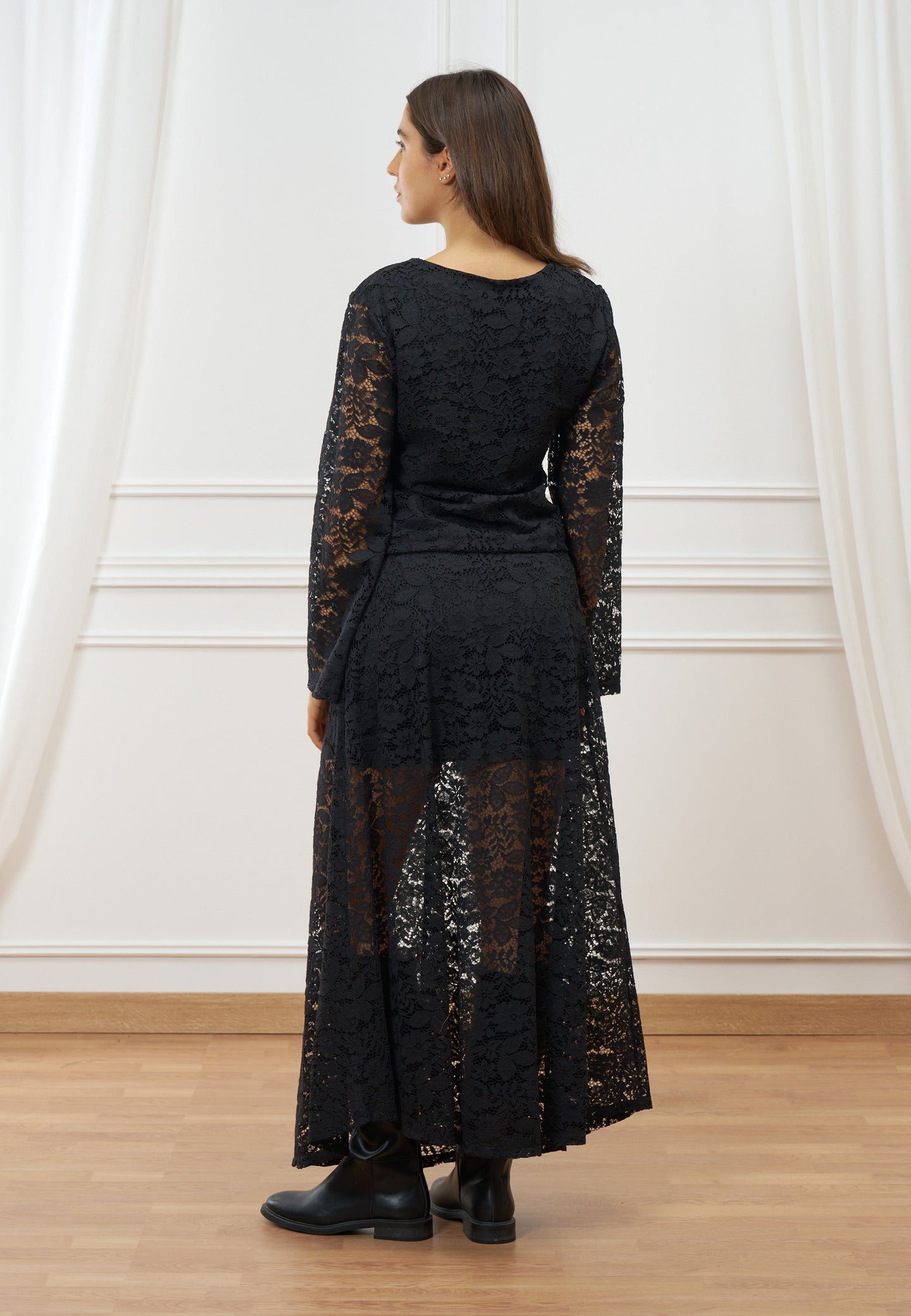 Gonna lunga in pizzo