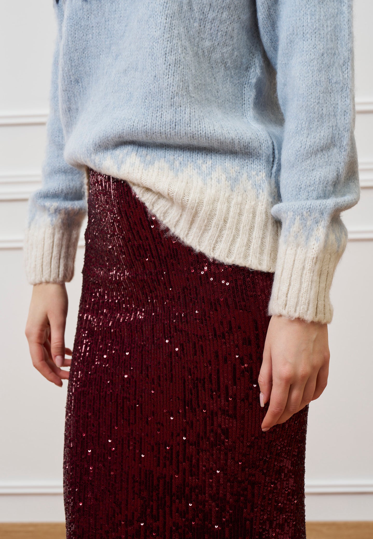 Gonna lunga tubino paillettes